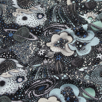 Liberty of London (Cotton Tana Lawn Fabric) - Milky Way - FO:REST Fabric 布恩堂Liberty fabrictana lawnjapanese fabricykk zipper