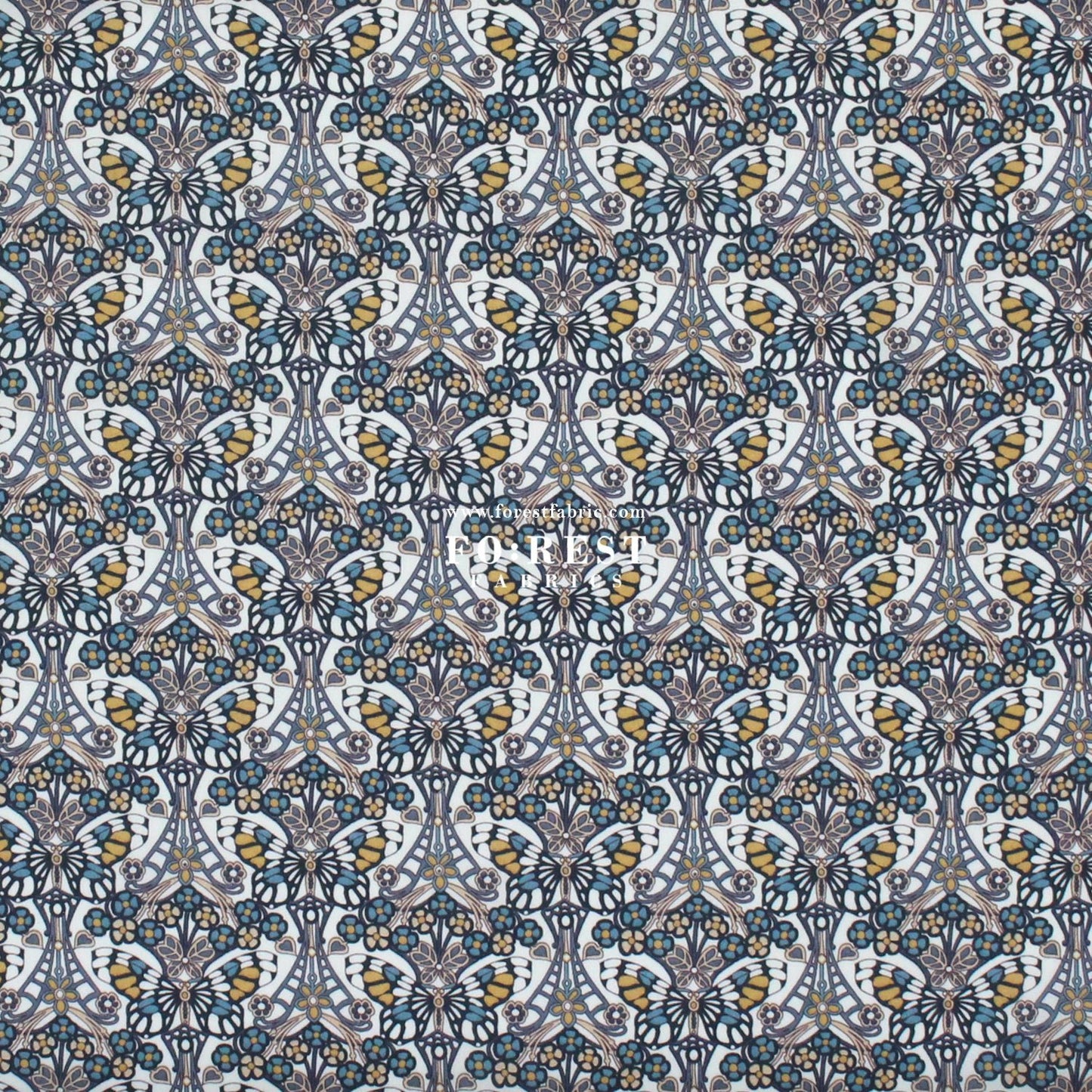 Liberty of London (Cotton Tana Lawn Fabric) - Morris Butterfly - FO:REST Fabric 布恩堂Liberty fabrictana lawnjapanese fabricykk zipper