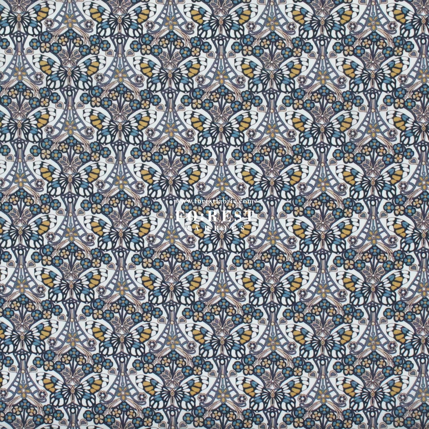 Liberty of London (Cotton Tana Lawn Fabric) - Morris Butterfly - FO:REST Fabric 布恩堂Liberty fabrictana lawnjapanese fabricykk zipper