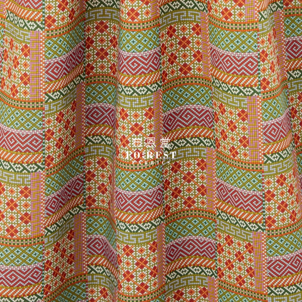 Liberty of London (Cotton Tana Lawn Fabric) - Mosaics - FO:REST Fabric 布恩堂Liberty fabrictana lawnjapanese fabricykk zipper