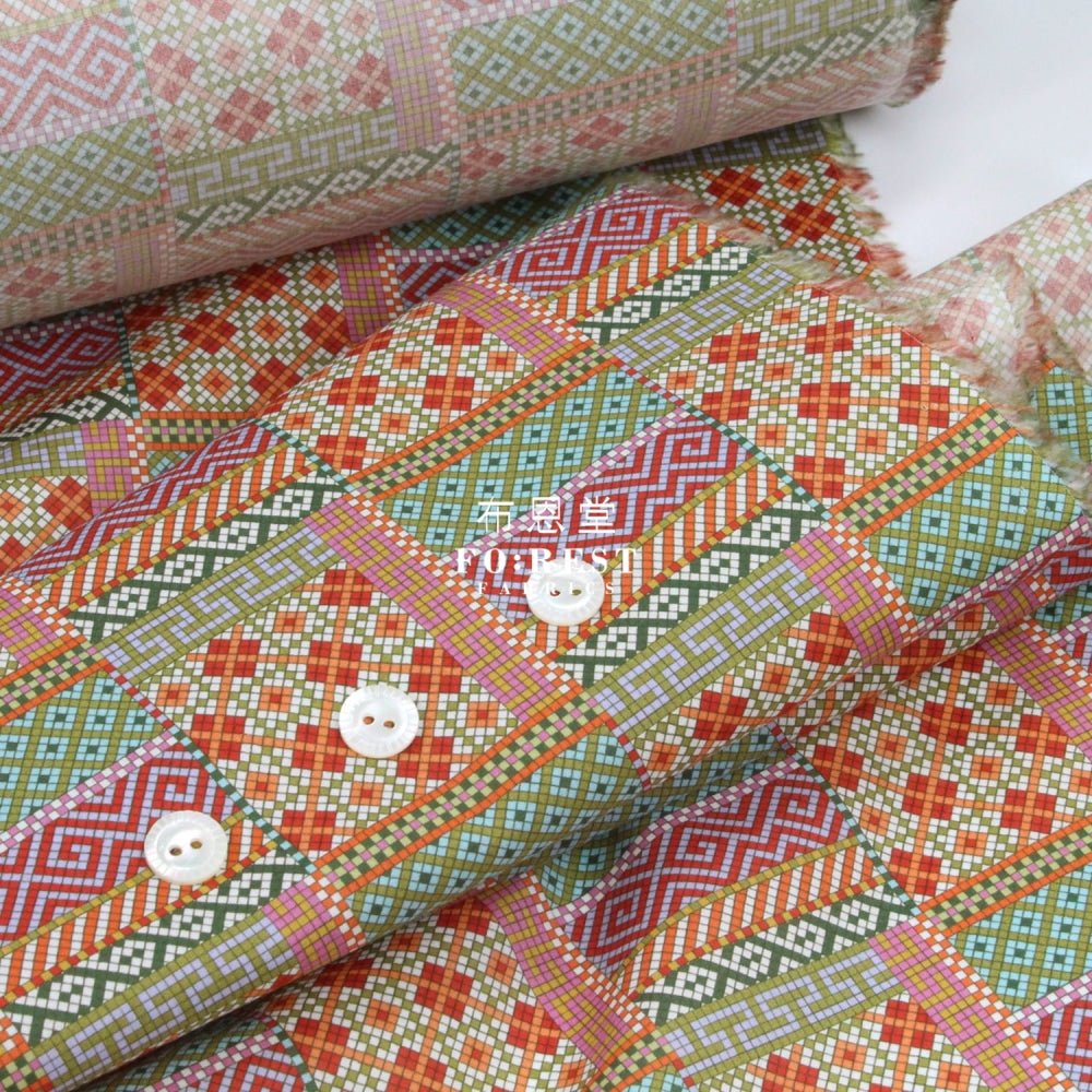 Liberty of London (Cotton Tana Lawn Fabric) - Mosaics - FO:REST Fabric 布恩堂Liberty fabrictana lawnjapanese fabricykk zipper