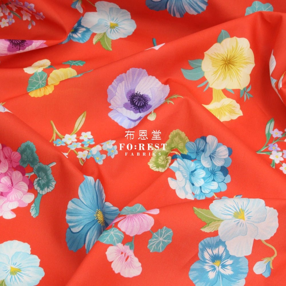 Liberty of London (Cotton Tana Lawn Fabric) - MRS GARDENER - FO:REST Fabric 布恩堂Liberty fabrictana lawnjapanese fabricykk zipper