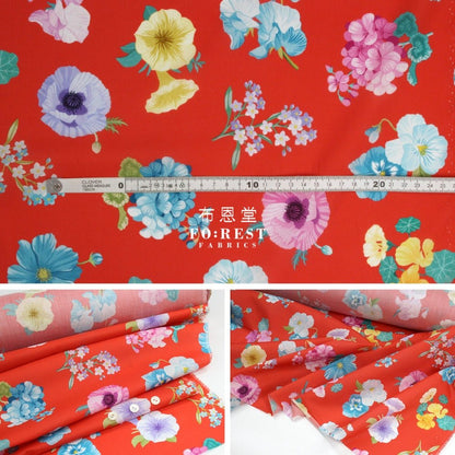 Liberty of London (Cotton Tana Lawn Fabric) - MRS GARDENER - FO:REST Fabric 布恩堂Liberty fabrictana lawnjapanese fabricykk zipper