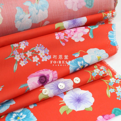Liberty of London (Cotton Tana Lawn Fabric) - MRS GARDENER - FO:REST Fabric 布恩堂Liberty fabrictana lawnjapanese fabricykk zipper