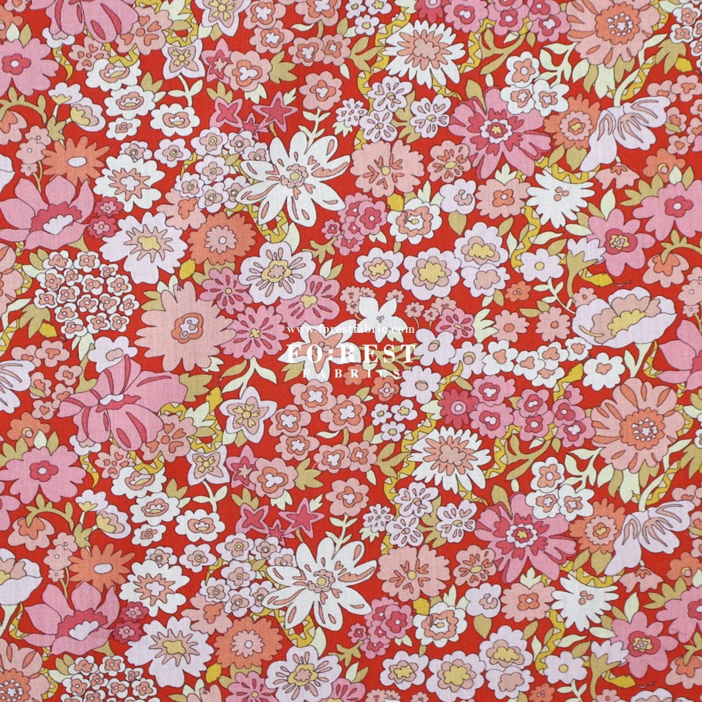 Liberty of London (Cotton Tana Lawn Fabric) - Mystery Meadow A - FO:REST Fabric 布恩堂Liberty fabrictana lawnjapanese fabricykk zipper
