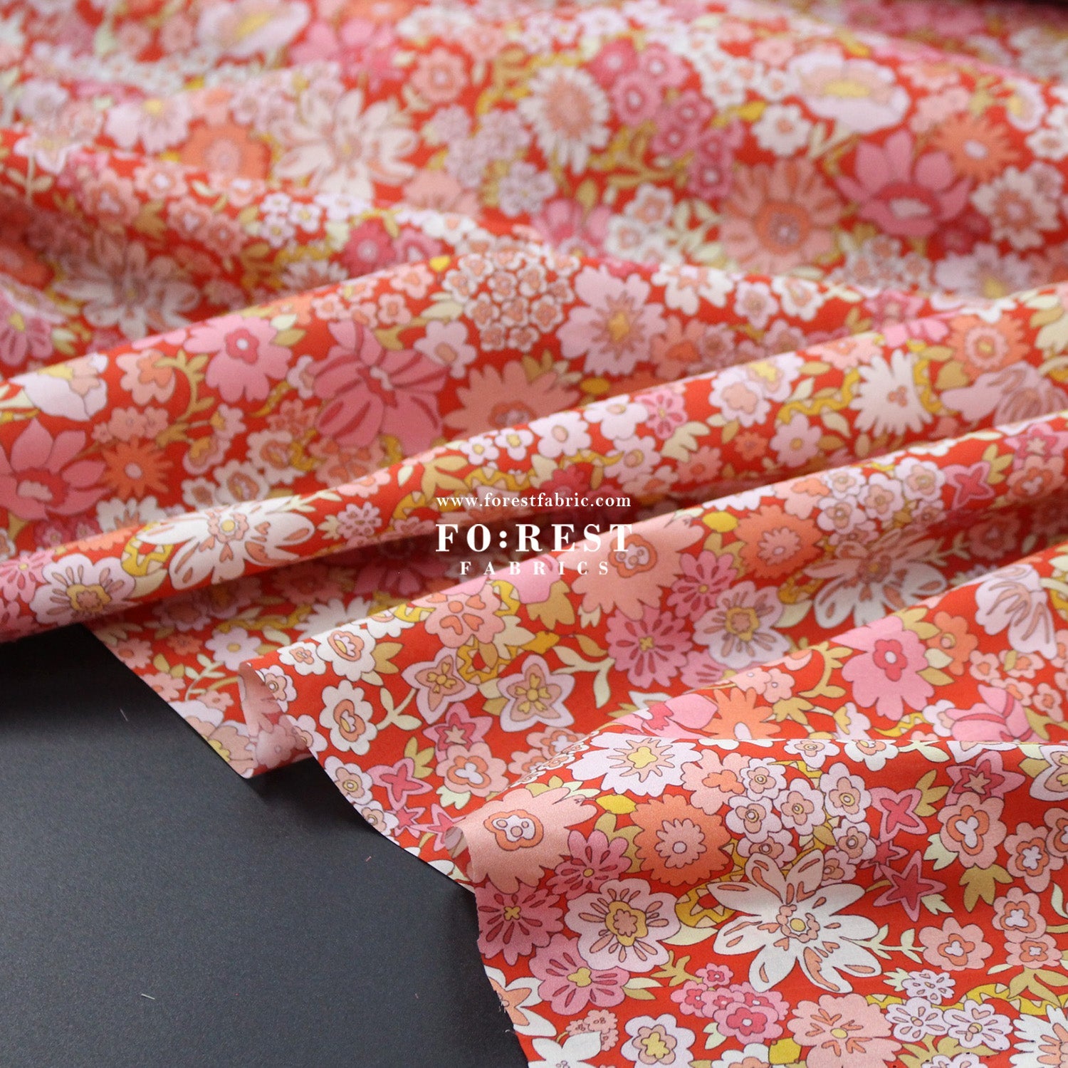 Liberty of London (Cotton Tana Lawn Fabric) - Mystery Meadow A - FO:REST Fabric 布恩堂Liberty fabrictana lawnjapanese fabricykk zipper