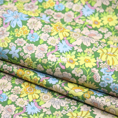 Liberty of London (Cotton Tana Lawn Fabric) - Mystery Meadow C - FO:REST Fabric 布恩堂Liberty fabrictana lawnjapanese fabricykk zipper