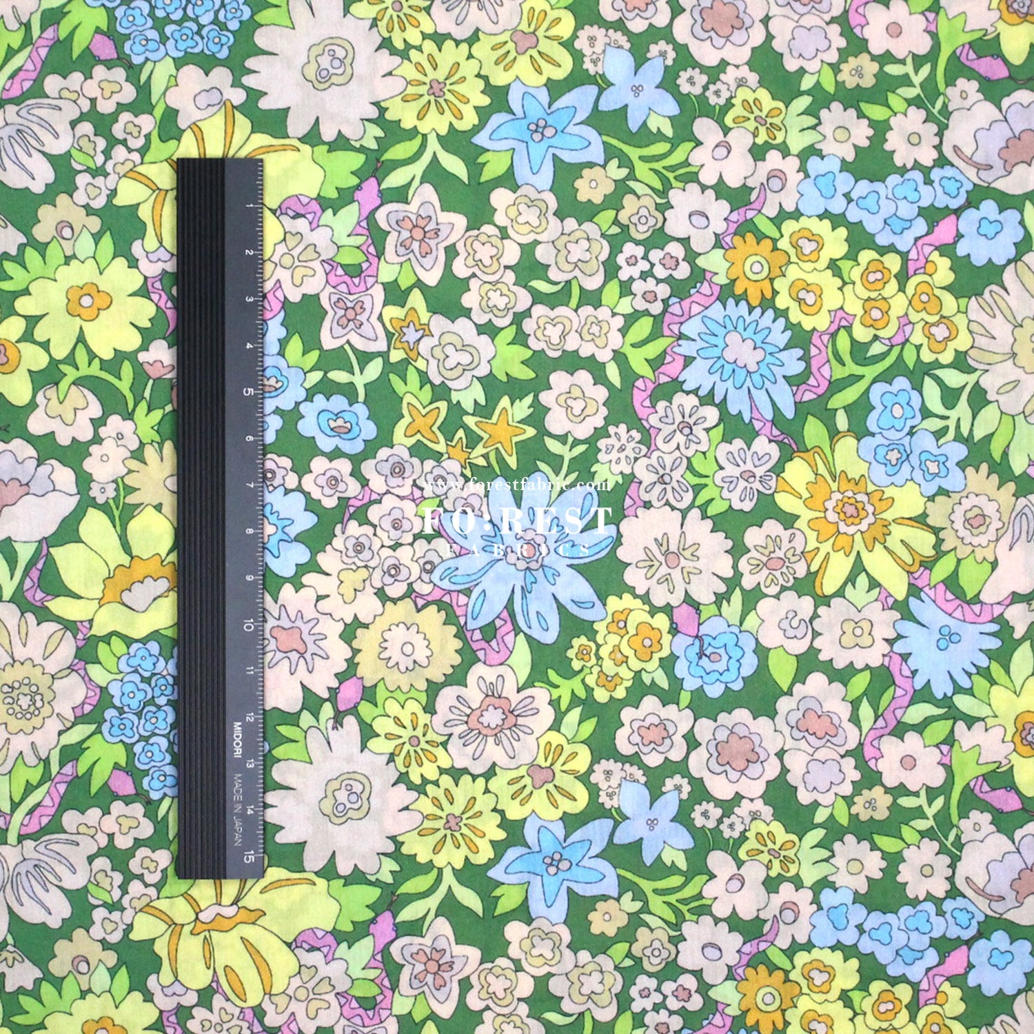 Liberty of London (Cotton Tana Lawn Fabric) - Mystery Meadow C - FO:REST Fabric 布恩堂Liberty fabrictana lawnjapanese fabricykk zipper