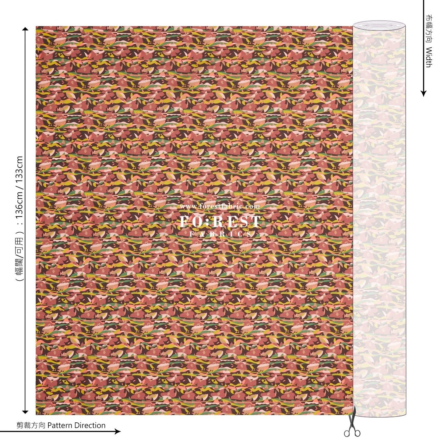 Liberty of London (Cotton Tana Lawn Fabric) - Nayra A - FO:REST Fabric 布恩堂Liberty fabrictana lawnjapanese fabricykk zipper