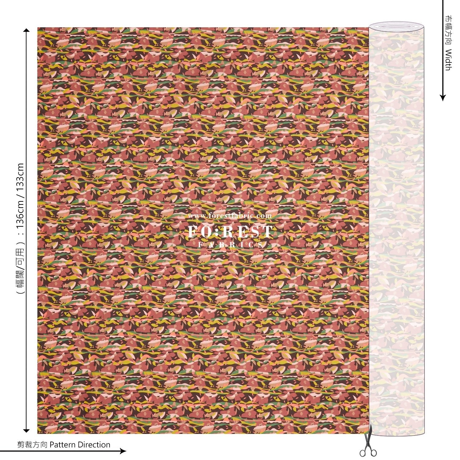 Liberty of London (Cotton Tana Lawn Fabric) - Nayra A - FO:REST Fabric 布恩堂Liberty fabrictana lawnjapanese fabricykk zipper