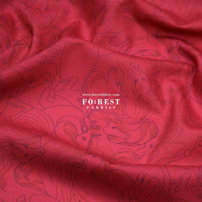 Liberty of London (Cotton Tana Lawn Fabric) - NAZ Horse - FO:REST Fabric 布恩堂Liberty fabrictana lawnjapanese fabricykk zipper