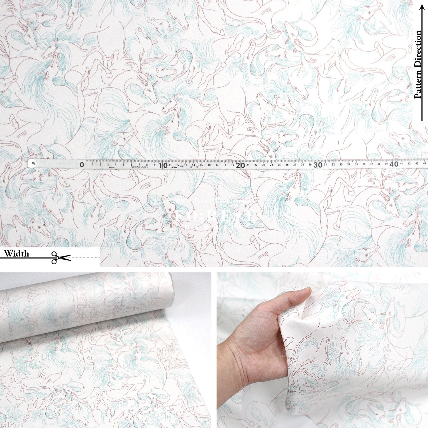 Liberty of London (Cotton Tana Lawn Fabric) - NAZ Horse - FO:REST Fabric 布恩堂Liberty fabrictana lawnjapanese fabricykk zipper