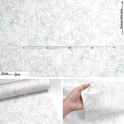 Liberty of London (Cotton Tana Lawn Fabric) - NAZ Horse - FO:REST Fabric 布恩堂Liberty fabrictana lawnjapanese fabricykk zipper