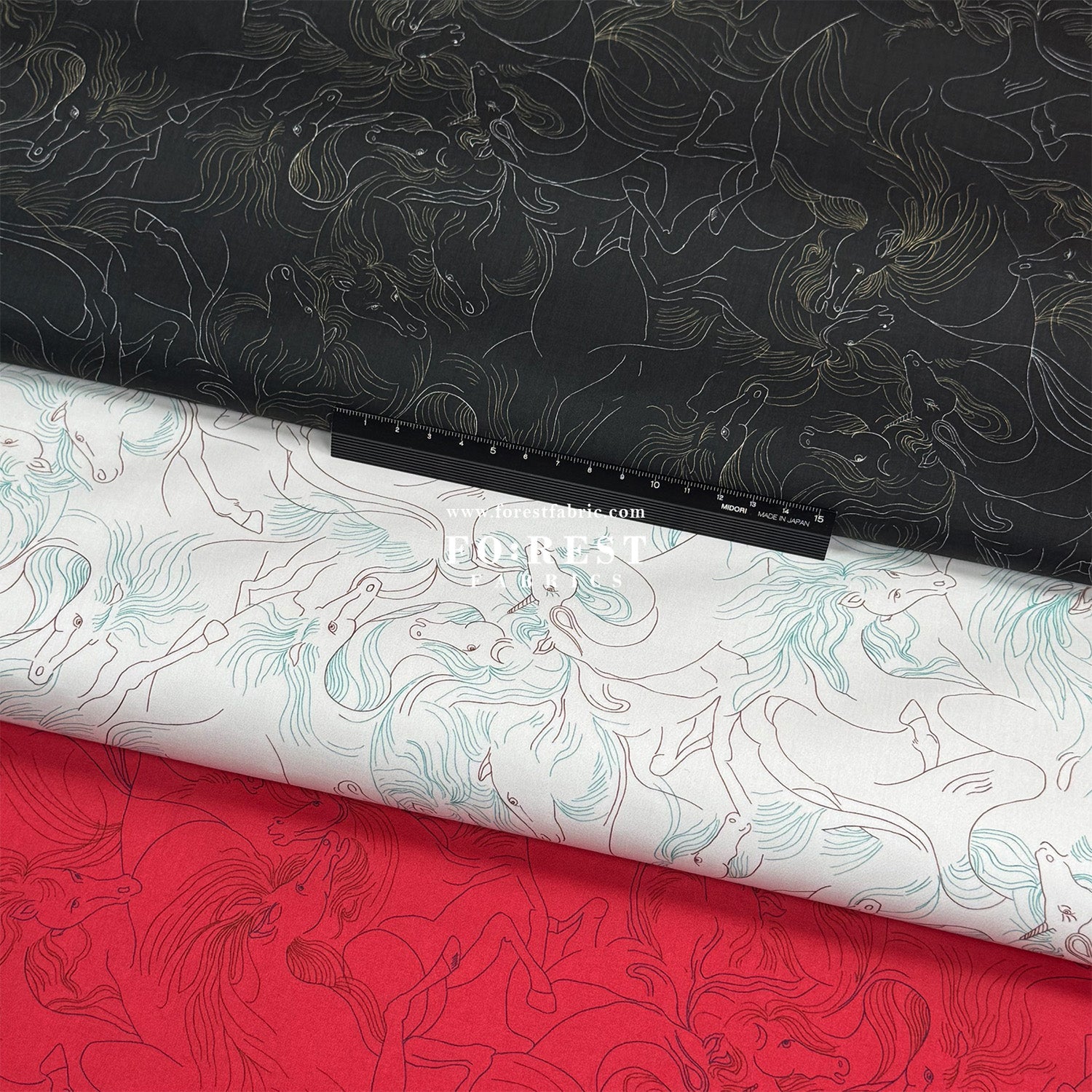 Liberty of London (Cotton Tana Lawn Fabric) - NAZ Horse - FO:REST Fabric 布恩堂Liberty fabrictana lawnjapanese fabricykk zipper