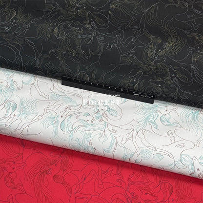 Liberty of London (Cotton Tana Lawn Fabric) - NAZ Horse - FO:REST Fabric 布恩堂Liberty fabrictana lawnjapanese fabricykk zipper