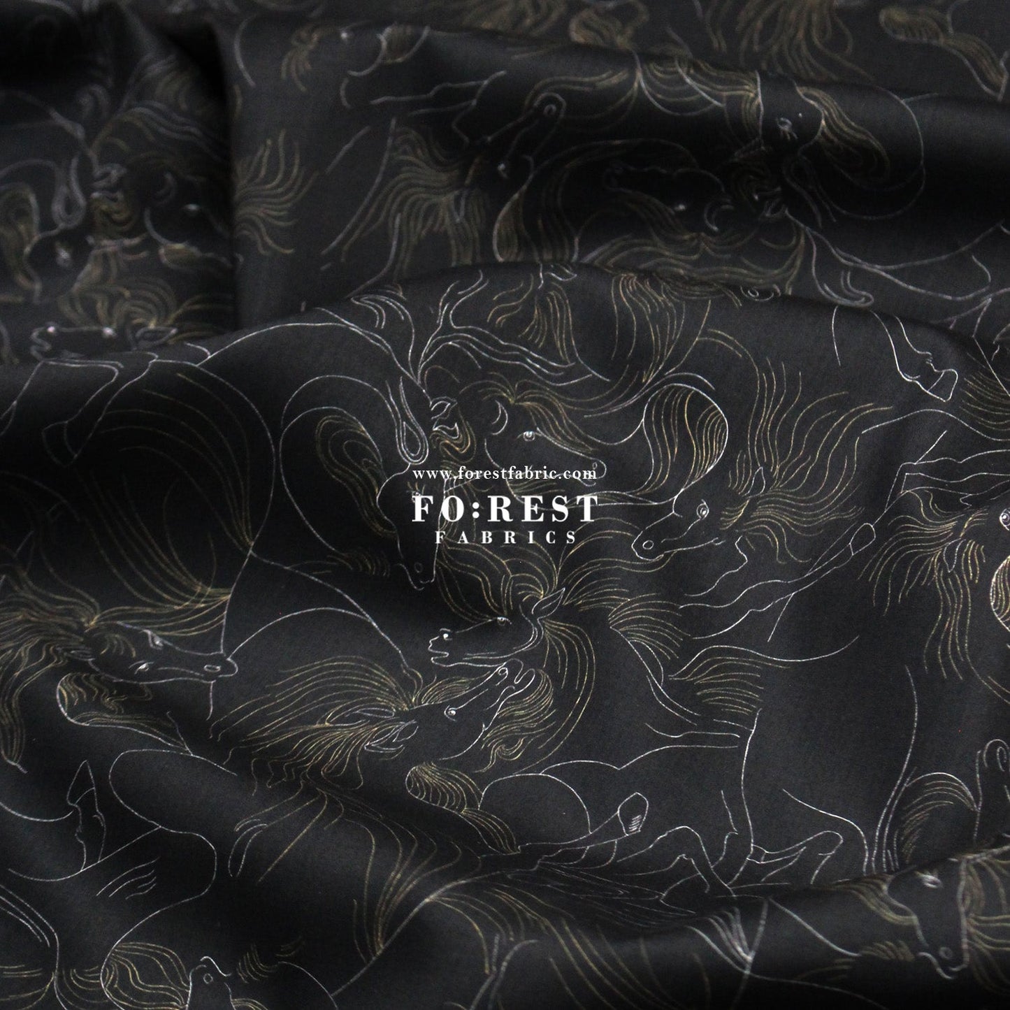 Liberty of London (Cotton Tana Lawn Fabric) - NAZ Horse - FO:REST Fabric 布恩堂Liberty fabrictana lawnjapanese fabricykk zipper