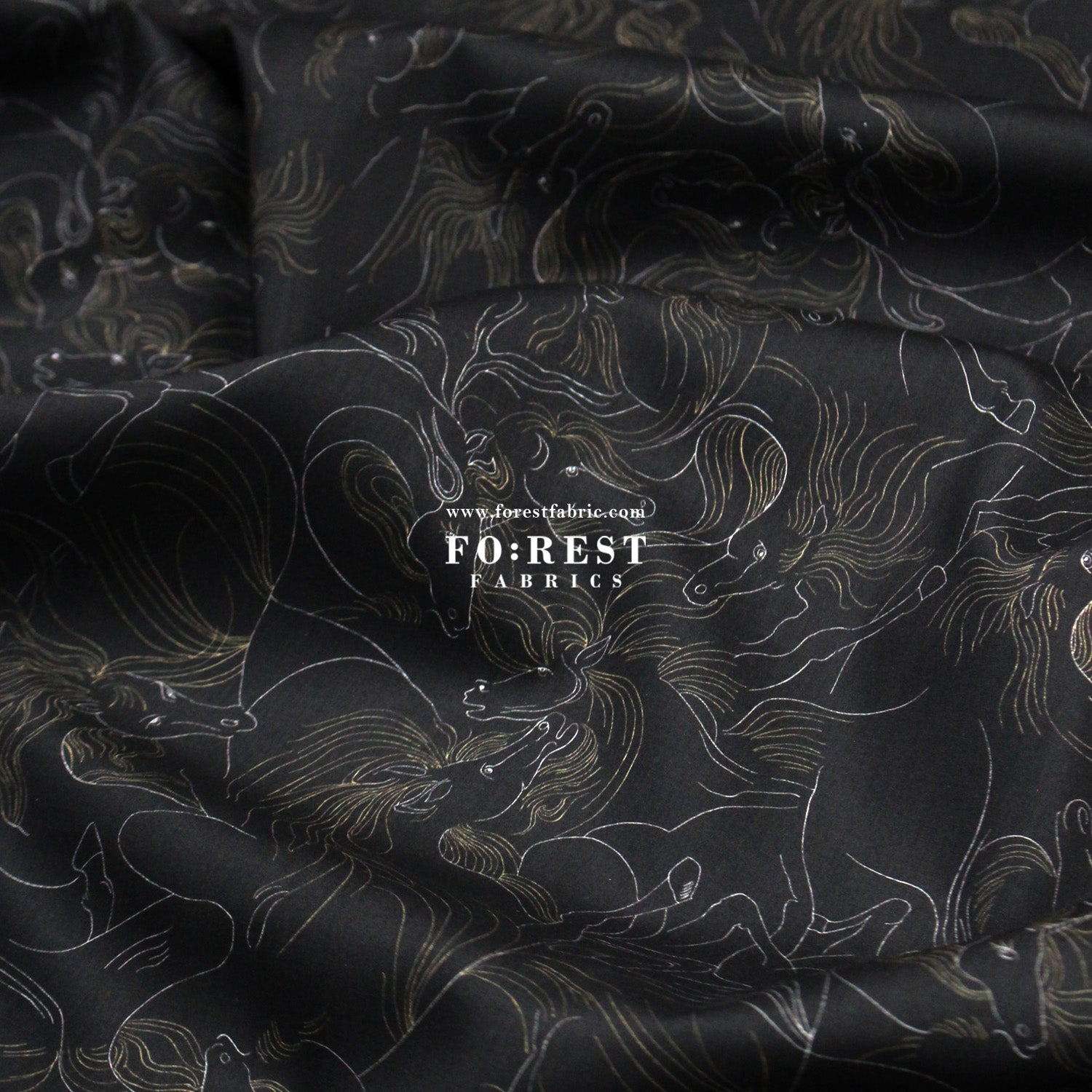 Liberty of London (Cotton Tana Lawn Fabric) - NAZ Horse - FO:REST Fabric 布恩堂Liberty fabrictana lawnjapanese fabricykk zipper