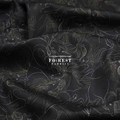 Liberty of London (Cotton Tana Lawn Fabric) - NAZ Horse - FO:REST Fabric 布恩堂Liberty fabrictana lawnjapanese fabricykk zipper
