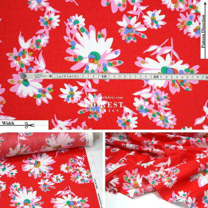 Liberty of London (Cotton Tana Lawn Fabric) - Optic Floral - FO:REST Fabric 布恩堂Liberty fabrictana lawnjapanese fabricykk zipper