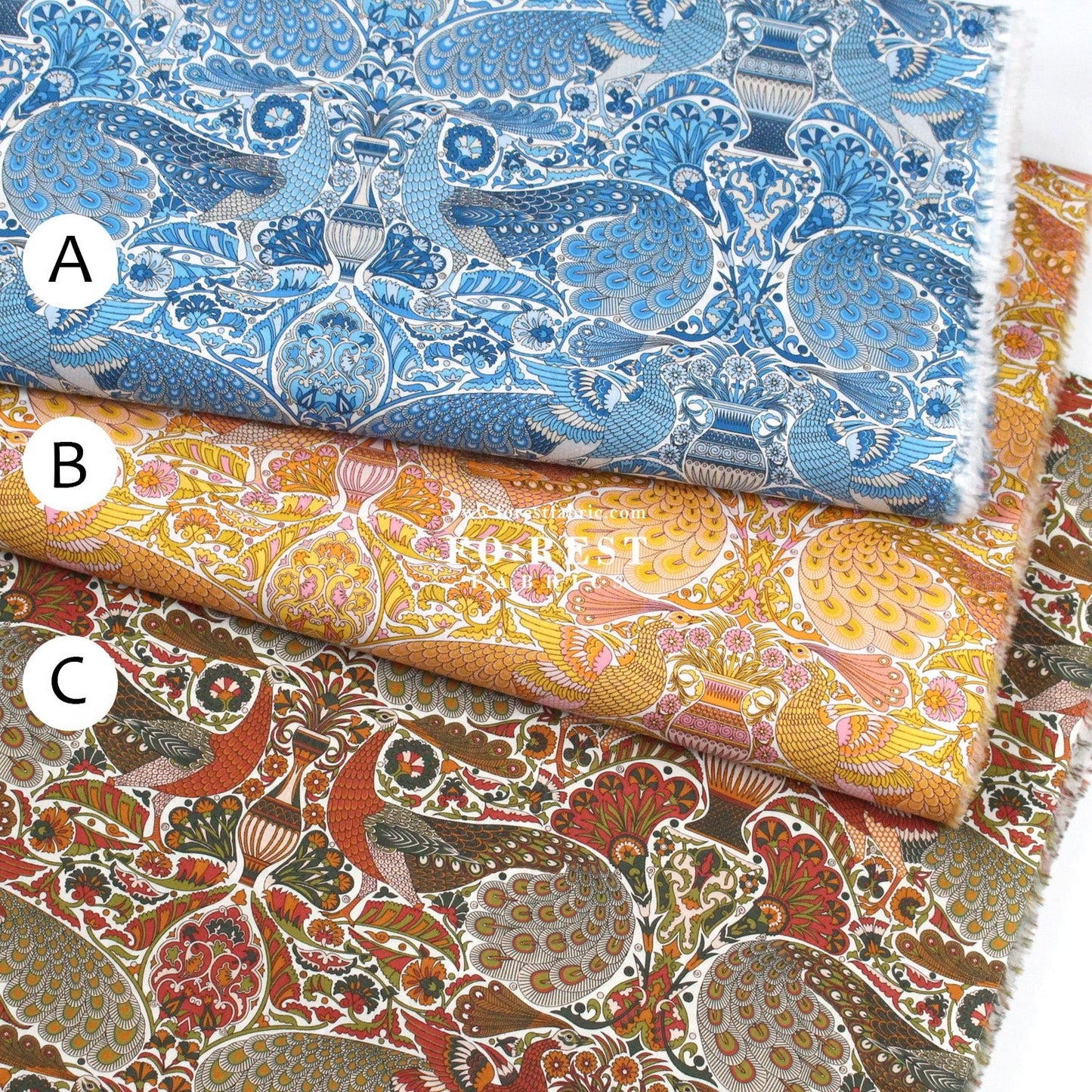Liberty of London (Cotton Tana Lawn Fabric) - Oscar's Palace - FO:REST Fabric 布恩堂Liberty fabrictana lawnjapanese fabricykk zipper