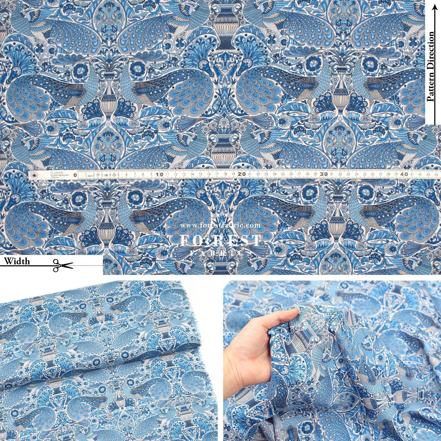 Liberty of London (Cotton Tana Lawn Fabric) - Oscar's Palace - FO:REST Fabric 布恩堂Liberty fabrictana lawnjapanese fabricykk zipper