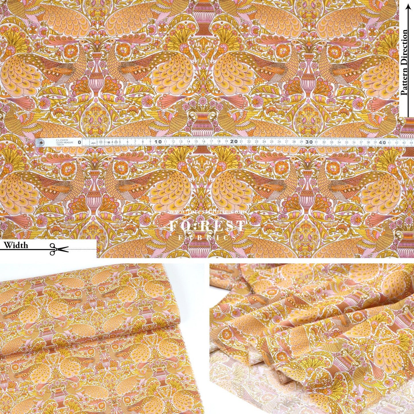 Liberty of London (Cotton Tana Lawn Fabric) - Oscar's Palace - FO:REST Fabric 布恩堂Liberty fabrictana lawnjapanese fabricykk zipper