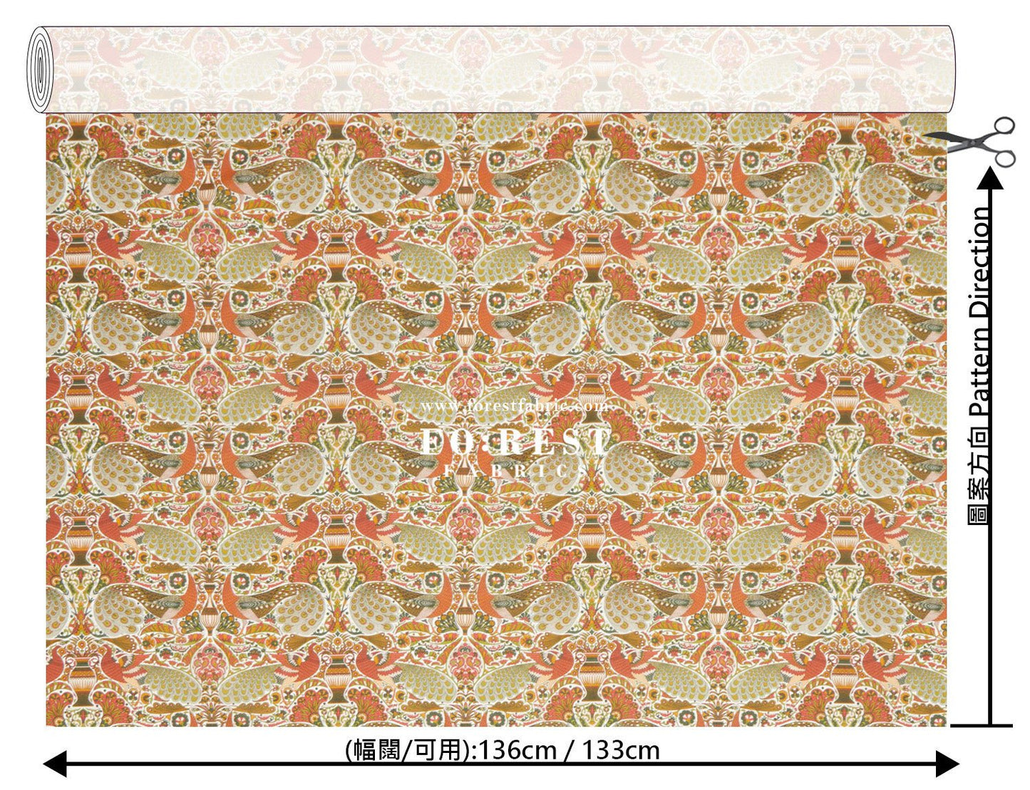 Liberty of London (Cotton Tana Lawn Fabric) - Oscar's Palace - FO:REST Fabric 布恩堂Liberty fabrictana lawnjapanese fabricykk zipper