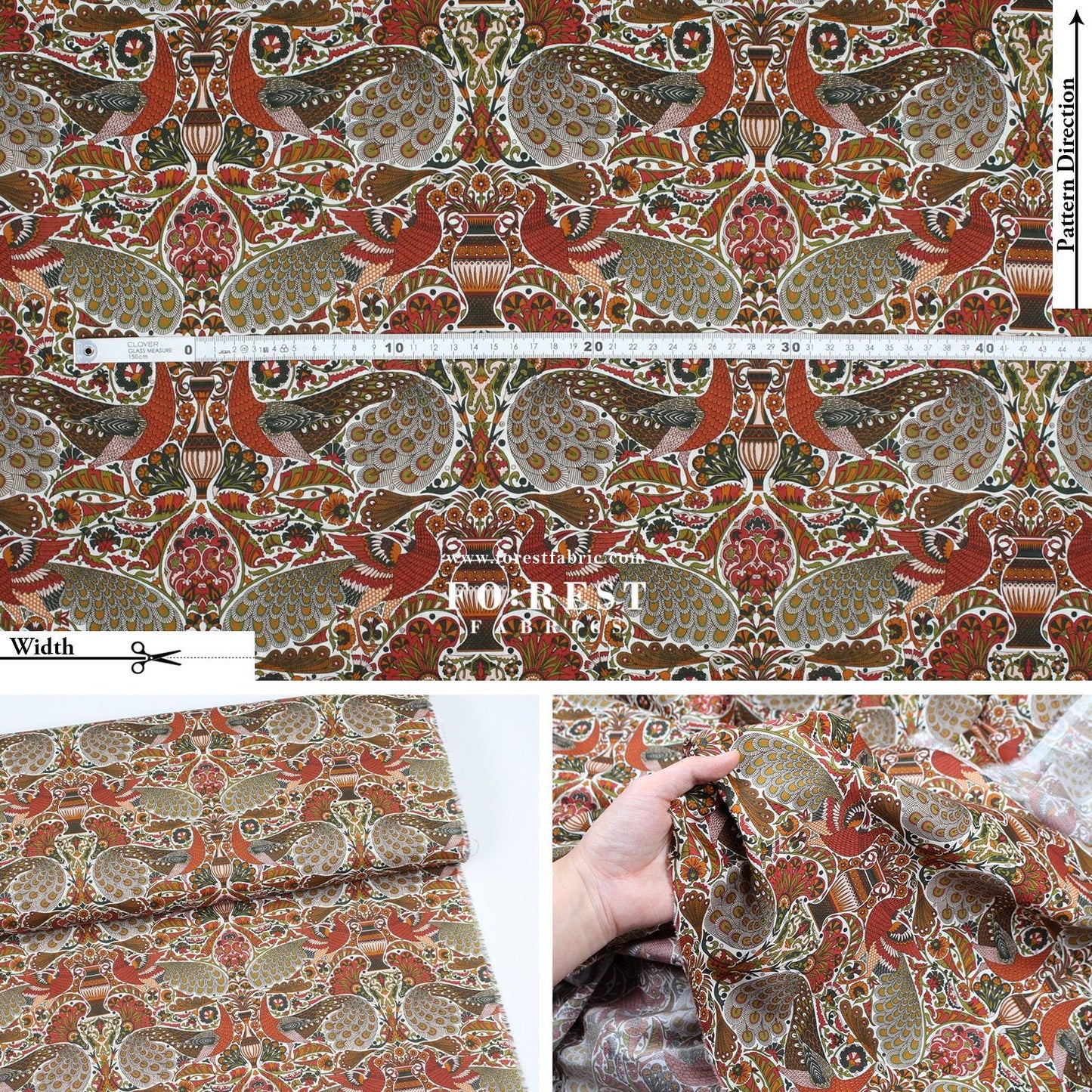 Liberty of London (Cotton Tana Lawn Fabric) - Oscar's Palace - FO:REST Fabric 布恩堂Liberty fabrictana lawnjapanese fabricykk zipper