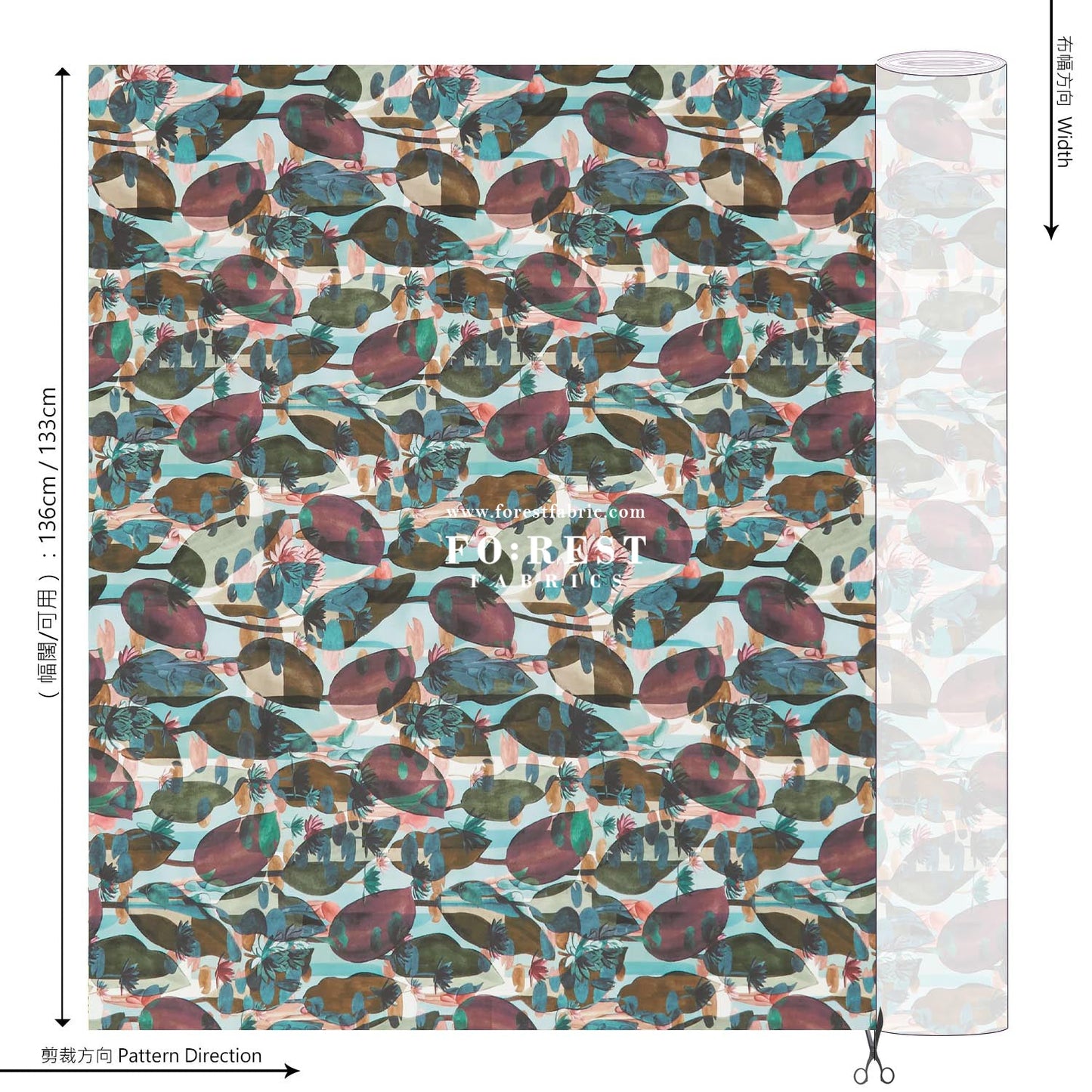 Liberty of London (Cotton Tana Lawn Fabric) - Other Worldly A - FO:REST Fabric 布恩堂Liberty fabrictana lawnjapanese fabricykk zipper