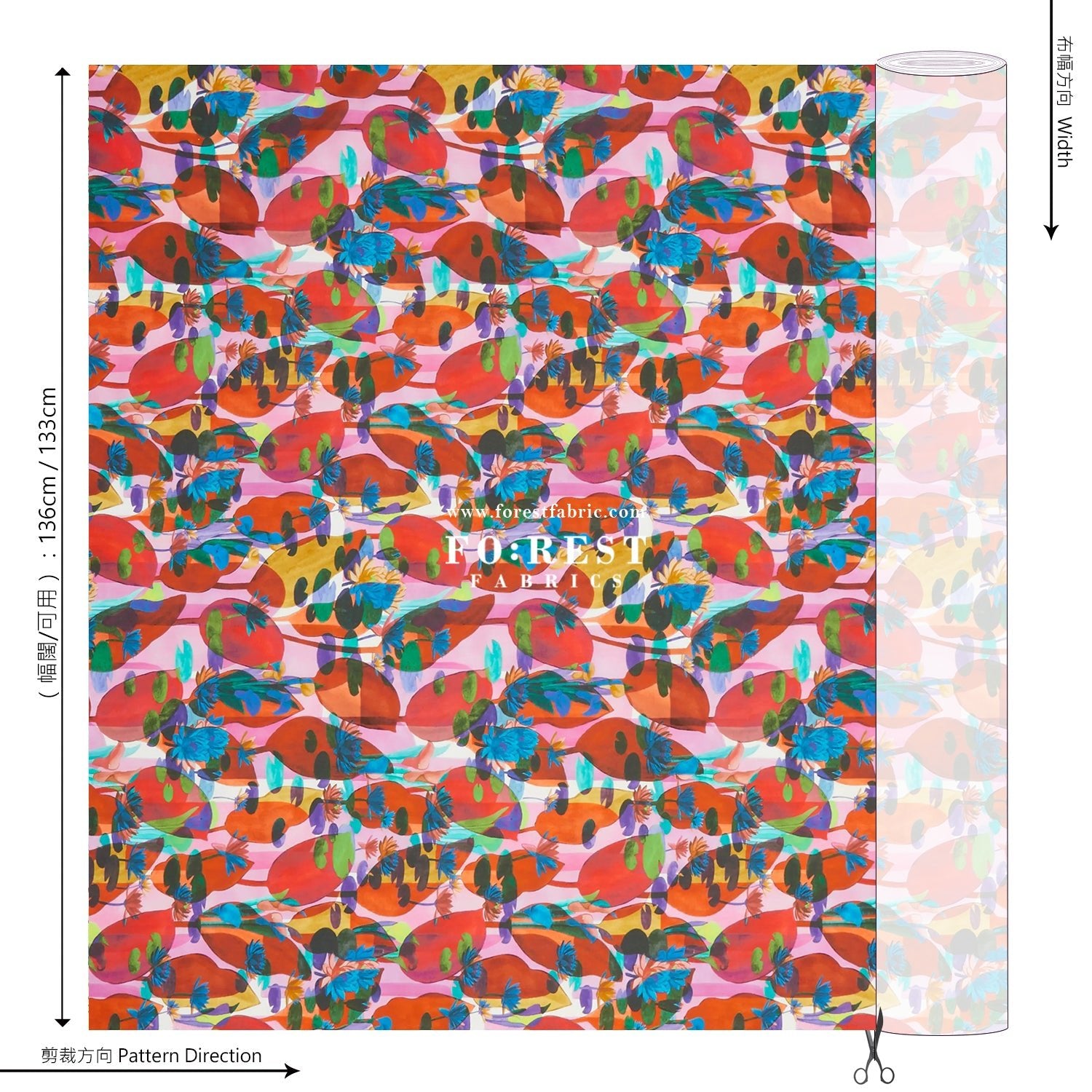Liberty of London (Cotton Tana Lawn Fabric) - Other Worldly B - FO:REST Fabric 布恩堂Liberty fabrictana lawnjapanese fabricykk zipper