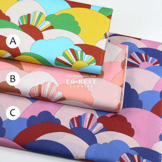 Liberty of London (Cotton Tana Lawn Fabric) - Over the Hills - FO:REST Fabric 布恩堂Liberty fabrictana lawnjapanese fabricykk zipper