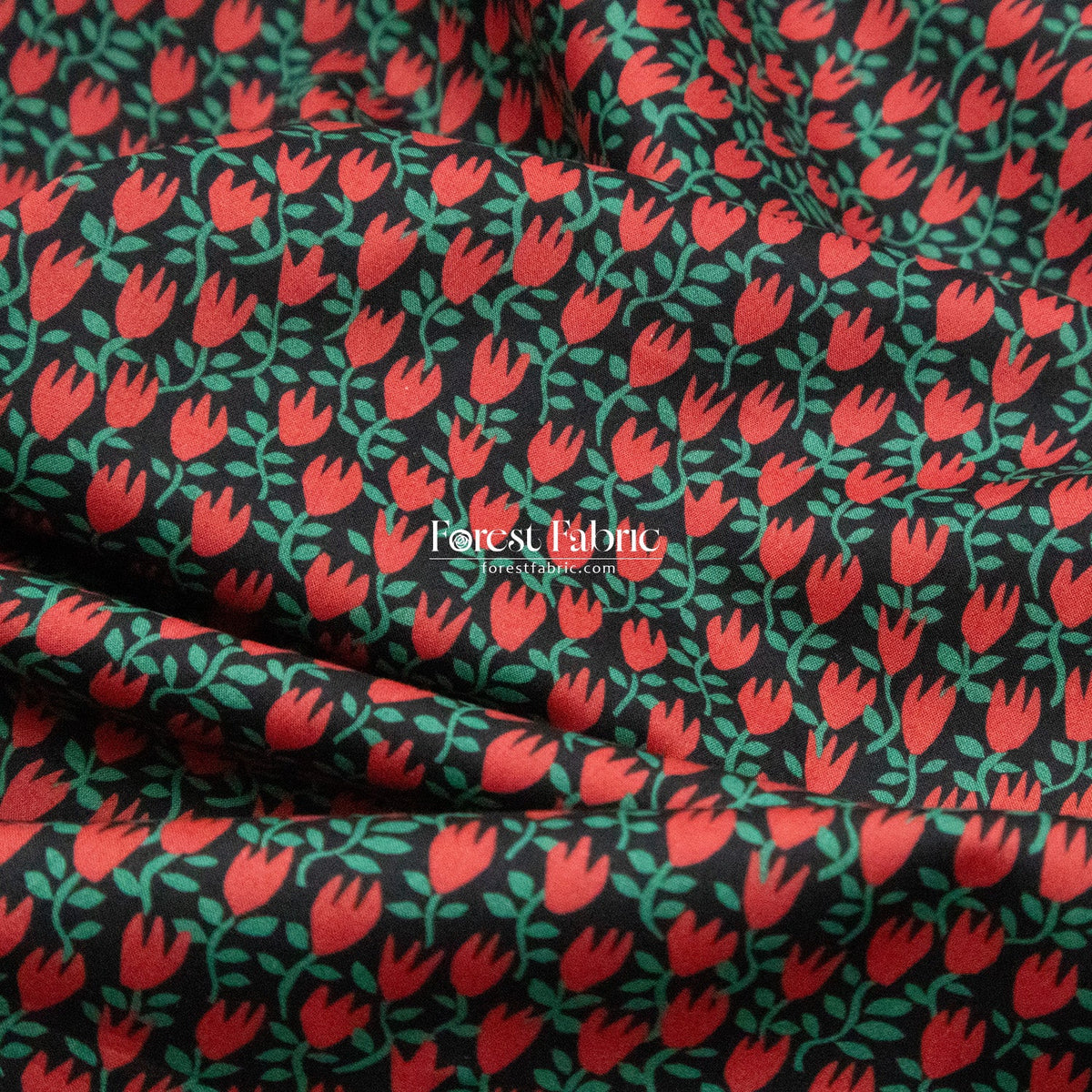 Liberty of London (Cotton Tana Lawn Fabric) - Paper Tulips - FO:REST Fabric 布恩堂Liberty fabrictana lawnjapanese fabricykk zipper