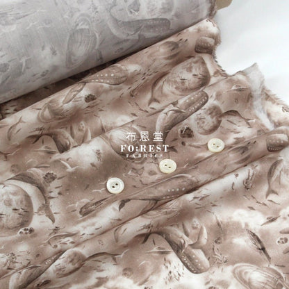 Liberty of London (Cotton Tana Lawn Fabric) - PARADISE LANDS Xander - FO:REST Fabric 布恩堂Liberty fabrictana lawnjapanese fabricykk zipper