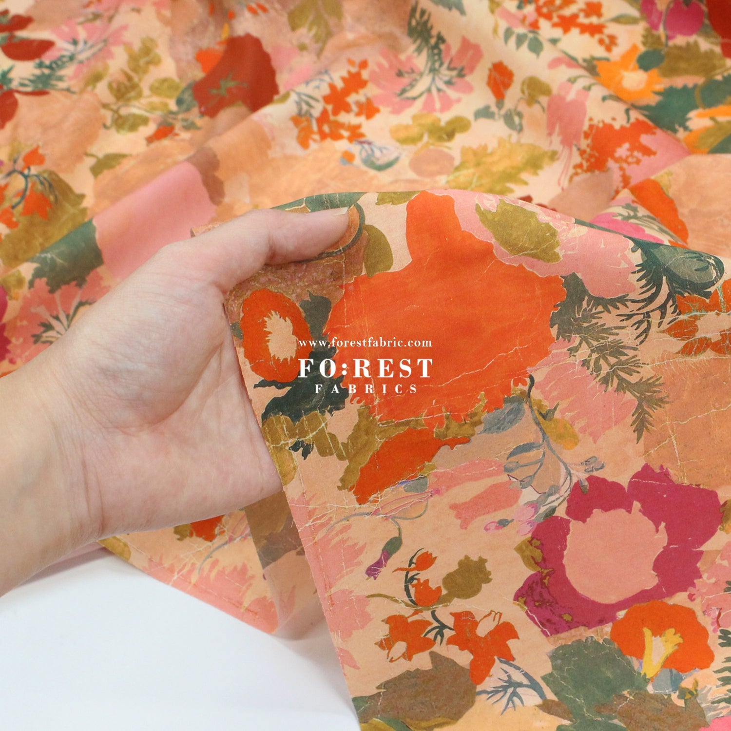 Liberty of London (Cotton Tana Lawn Fabric) - Parchment Shadow A - FO:REST Fabric 布恩堂Liberty fabrictana lawnjapanese fabricykk zipper