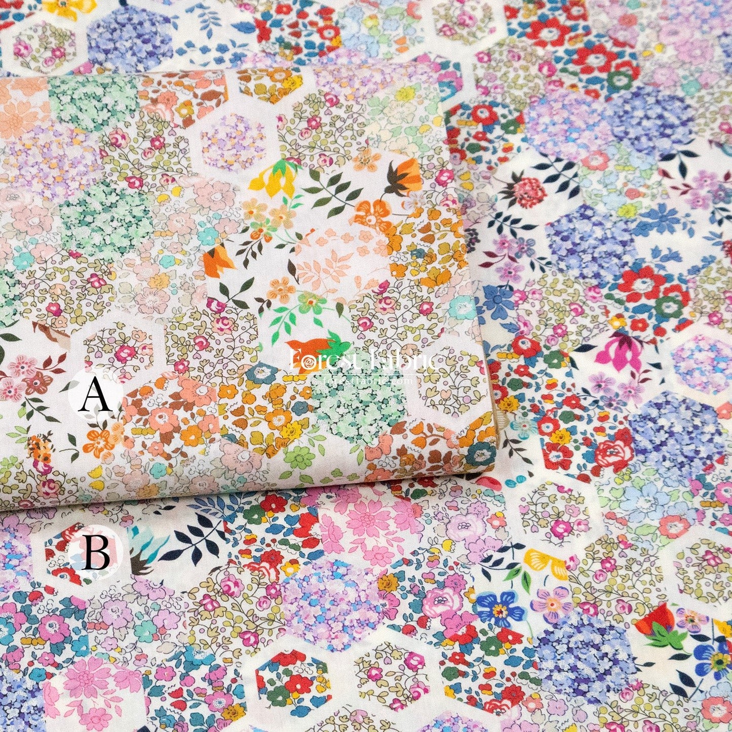 Liberty of London (Cotton Tana Lawn Fabric) - Patchwork Stoeies - FO:REST Fabric 布恩堂Liberty fabrictana lawnjapanese fabricykk zipper