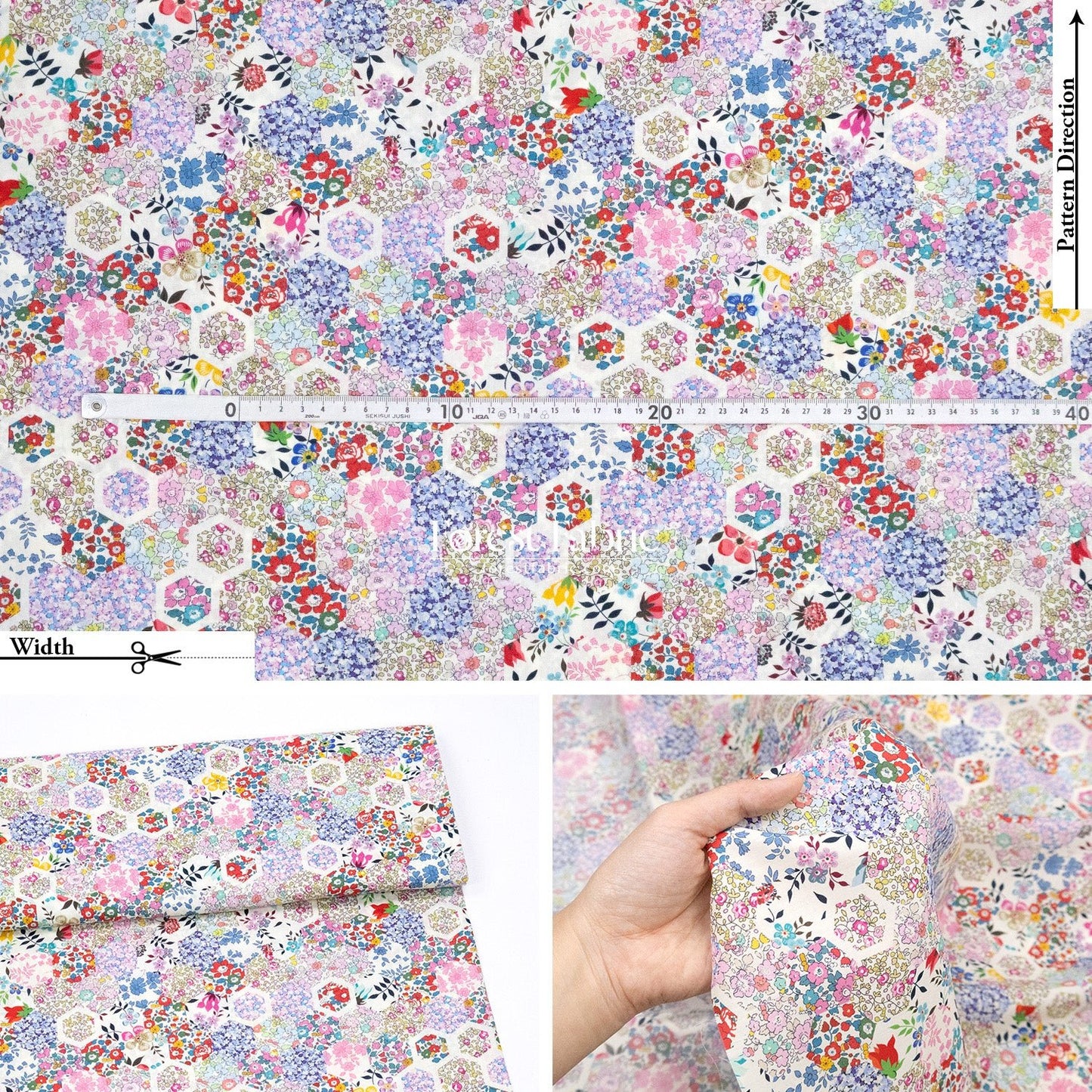 Liberty of London (Cotton Tana Lawn Fabric) - Patchwork Stoeies - FO:REST Fabric 布恩堂Liberty fabrictana lawnjapanese fabricykk zipper
