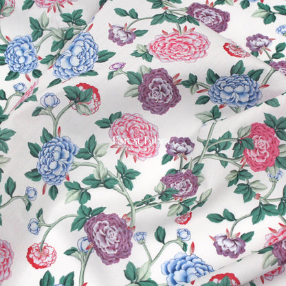 Liberty of London (Cotton Tana Lawn Fabric) - Peony Perfect C - FO:REST Fabric 布恩堂Liberty fabrictana lawnjapanese fabricykk zipper