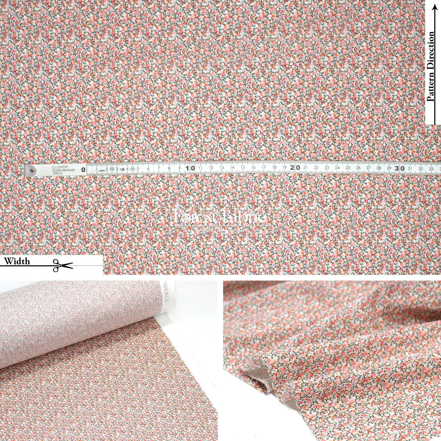Liberty of London (Cotton Tana Lawn Fabric) - Pepper V - FO:REST Fabric 布恩堂Liberty fabrictana lawnjapanese fabricykk zipper