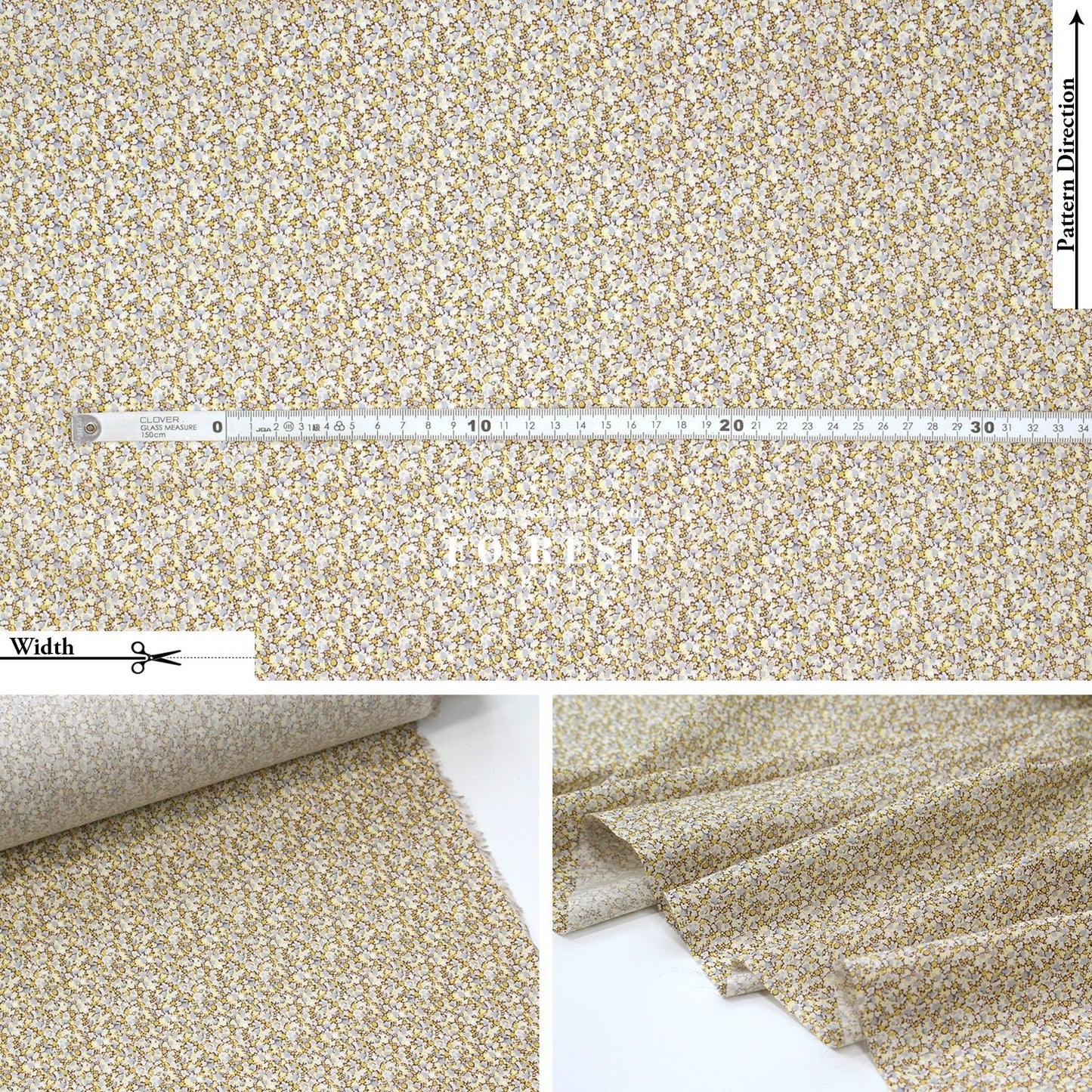 Liberty of London (Cotton Tana Lawn Fabric) - Pepper V - FO:REST Fabric 布恩堂Liberty fabrictana lawnjapanese fabricykk zipper
