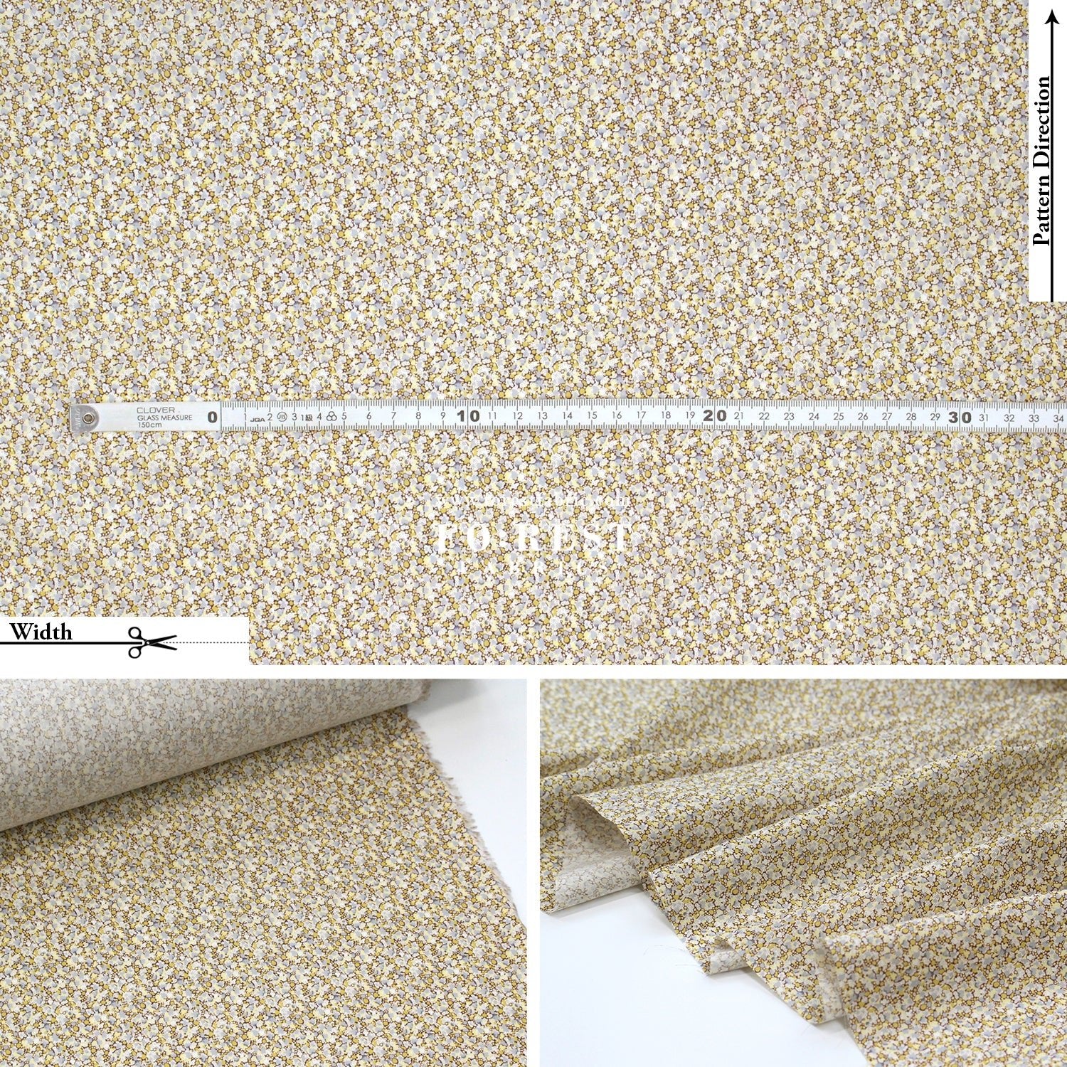 Liberty of London (Cotton Tana Lawn Fabric) - Pepper V - FO:REST Fabric 布恩堂Liberty fabrictana lawnjapanese fabricykk zipper