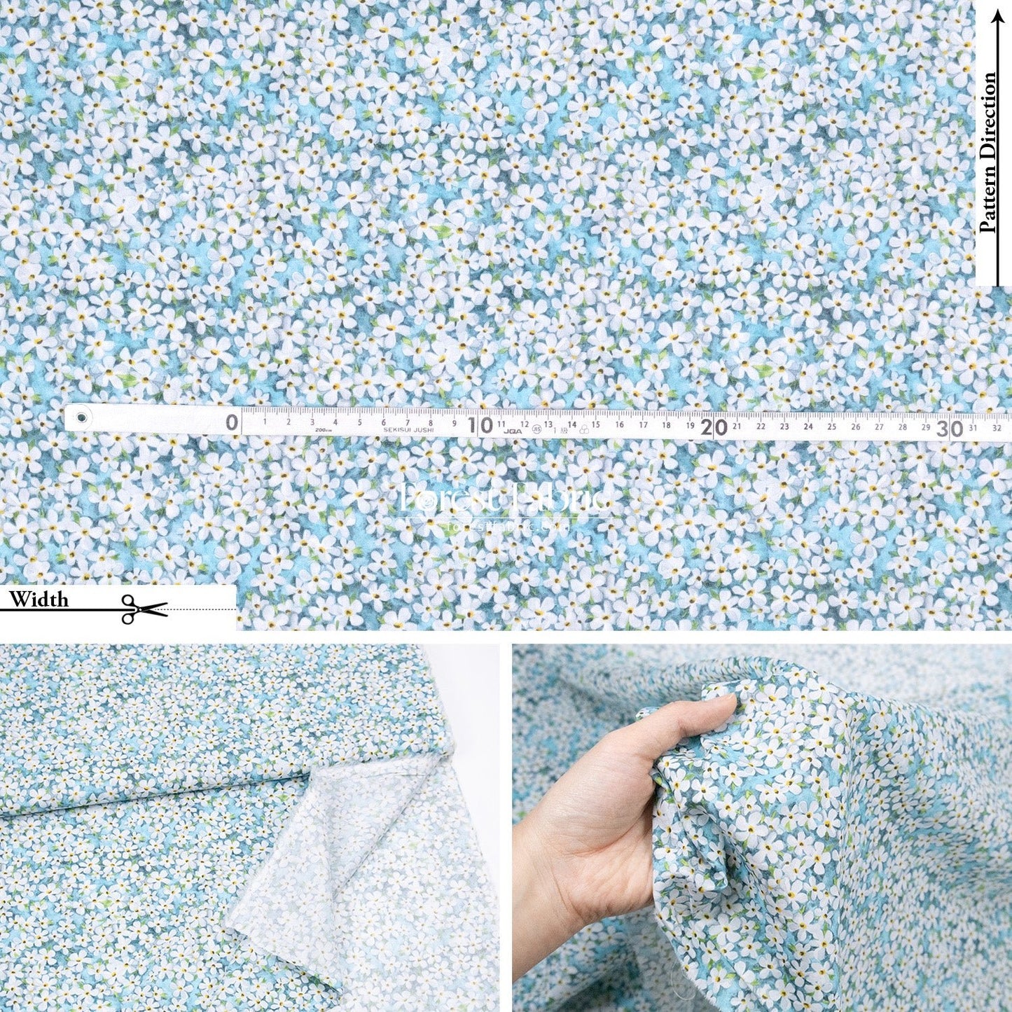 Liberty of London (Cotton Tana Lawn Fabric) - Petal Wish - FO:REST Fabric 布恩堂Liberty fabrictana lawnjapanese fabricykk zipper