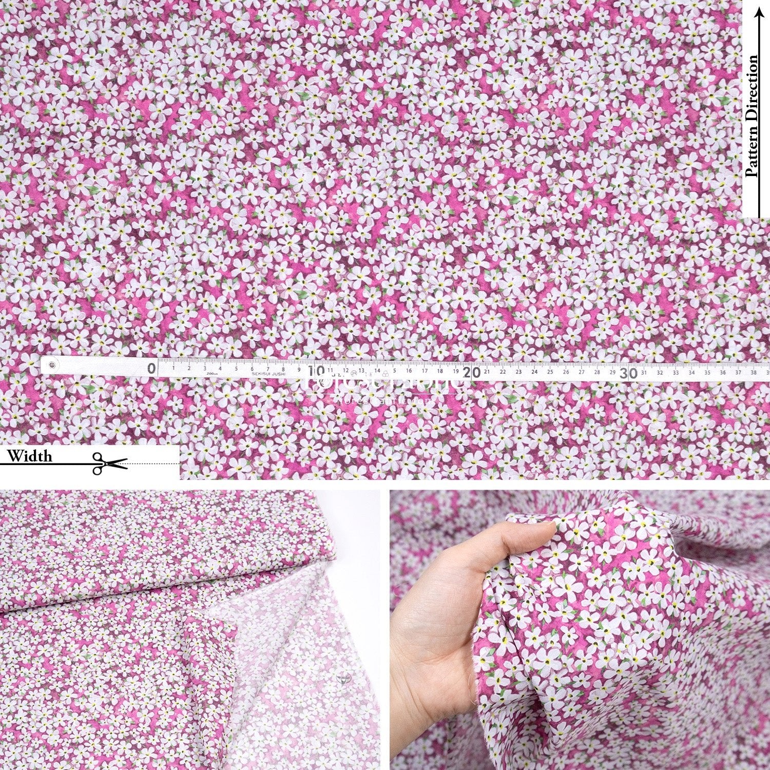 Liberty of London (Cotton Tana Lawn Fabric) - Petal Wish - FO:REST Fabric 布恩堂Liberty fabrictana lawnjapanese fabricykk zipper