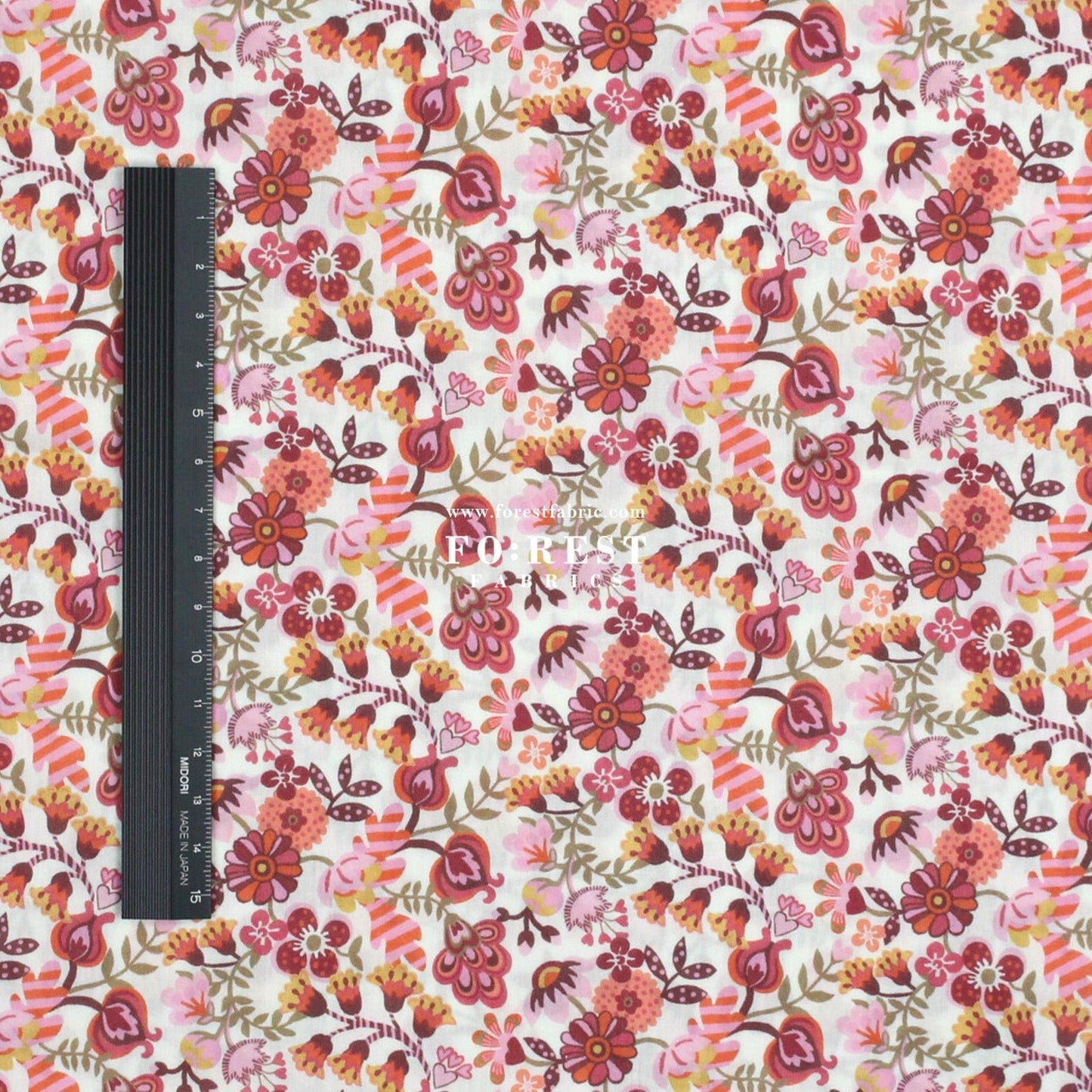 Liberty of London (Cotton Tana Lawn Fabric) - Phoebe Amelia - FO:REST Fabric 布恩堂Liberty fabrictana lawnjapanese fabricykk zipper