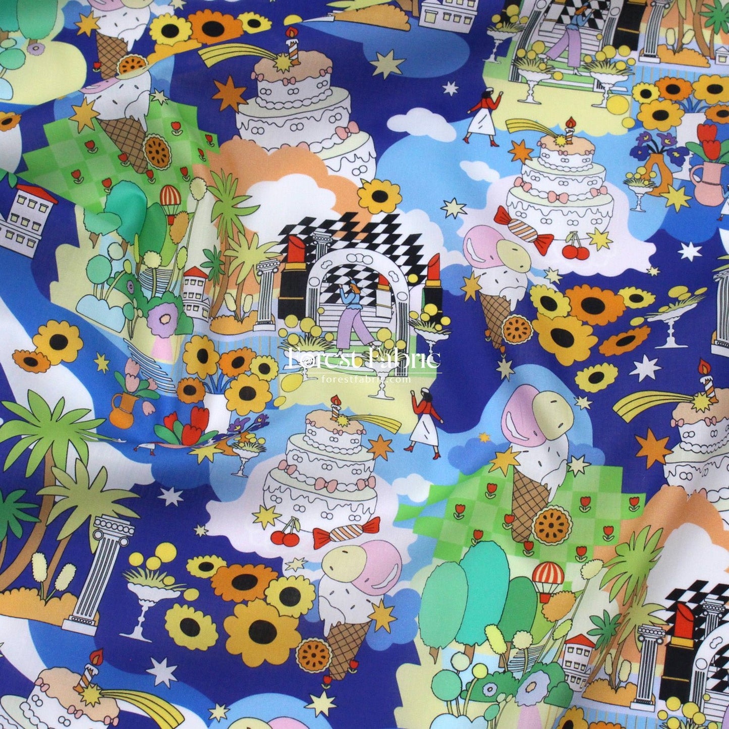 Liberty of London (Cotton Tana Lawn Fabric) - POP Delight - FO:REST Fabric 布恩堂Liberty fabrictana lawnjapanese fabricykk zipper