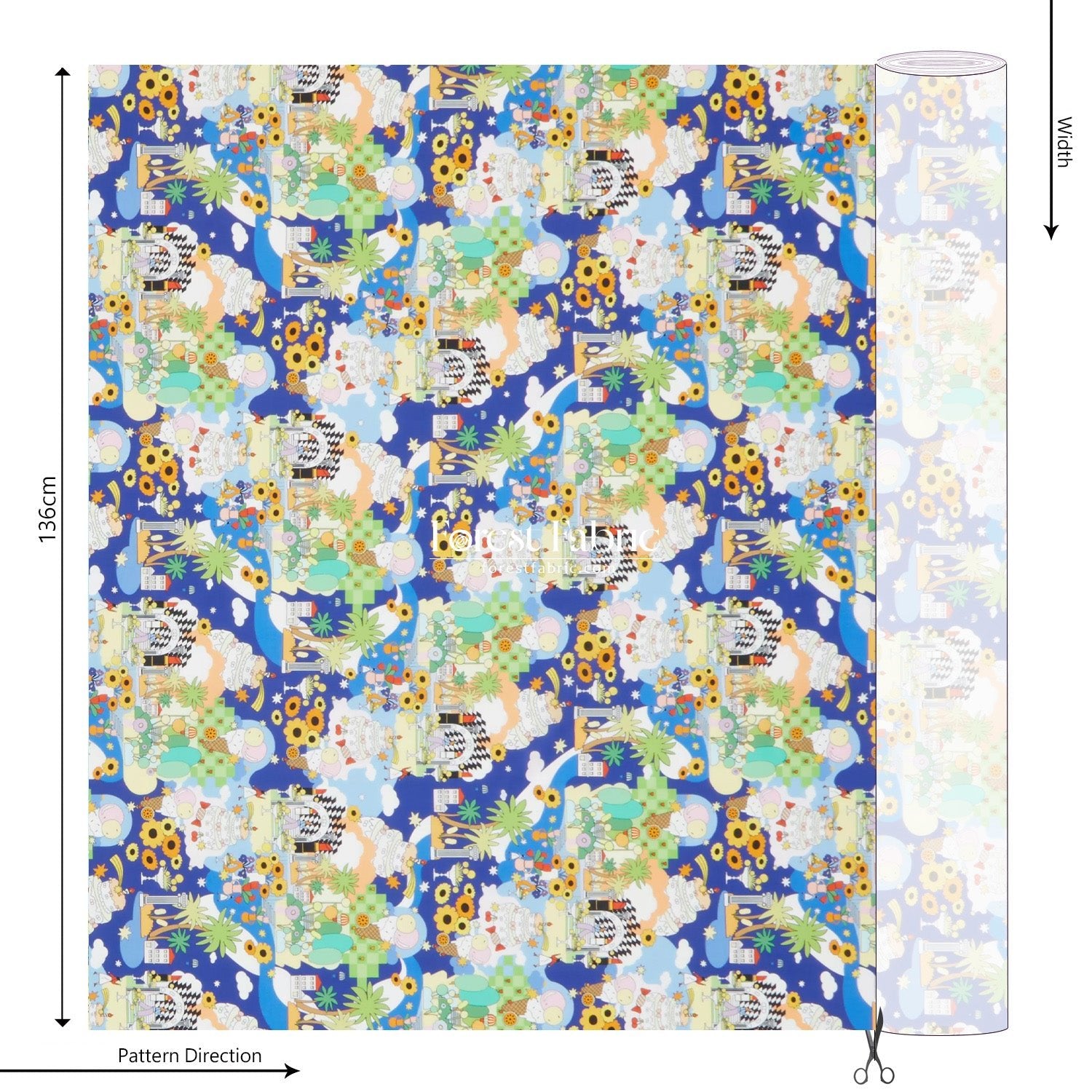 Liberty of London (Cotton Tana Lawn Fabric) - POP Delight - FO:REST Fabric 布恩堂Liberty fabrictana lawnjapanese fabricykk zipper