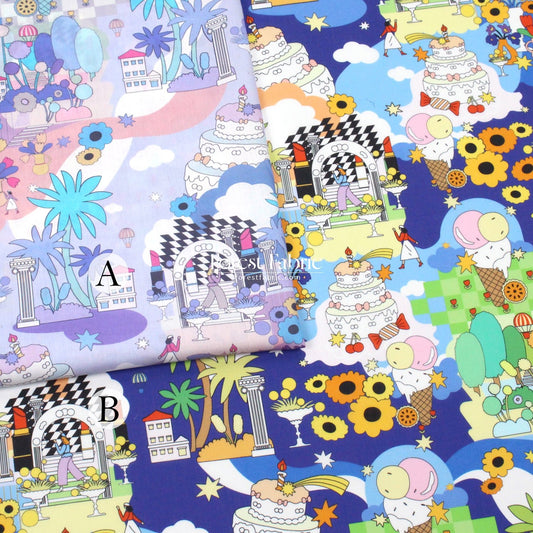 Liberty of London (Cotton Tana Lawn Fabric) - POP Delight - FO:REST Fabric 布恩堂Liberty fabrictana lawnjapanese fabricykk zipper