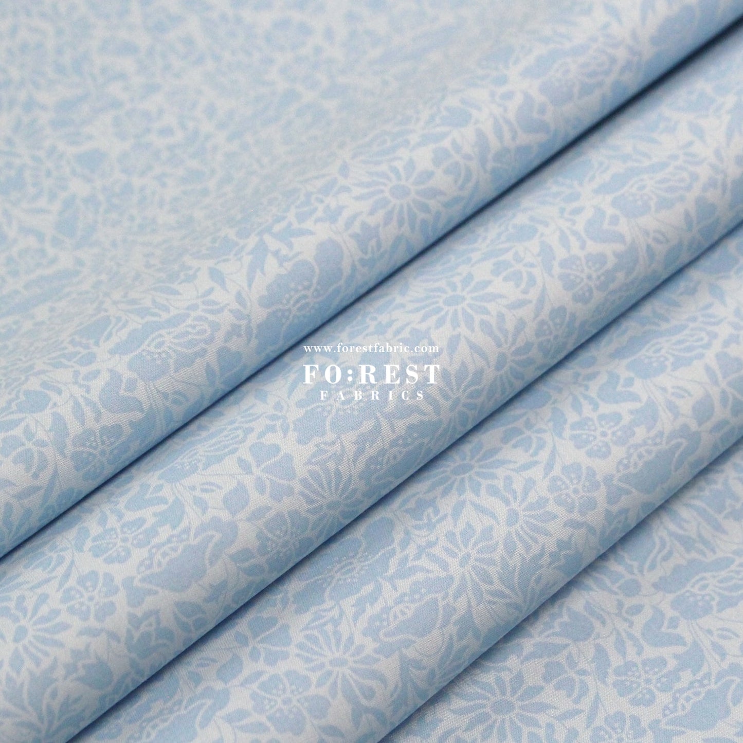 Liberty of London (Cotton Tana Lawn Fabric) - Poppy Day sky - FO:REST Fabric 布恩堂Liberty fabrictana lawnjapanese fabricykk zipper