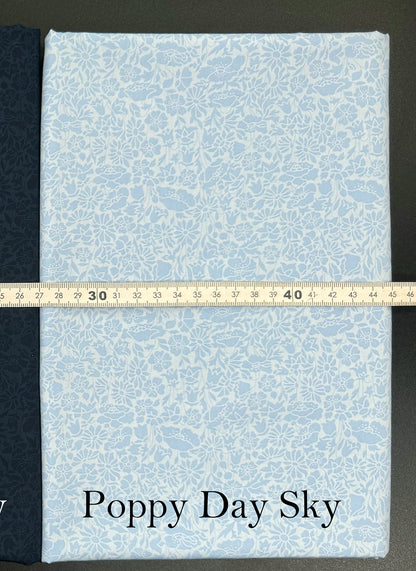 Liberty of London (Cotton Tana Lawn Fabric) - Poppy Day sky - FO:REST Fabric 布恩堂Liberty fabrictana lawnjapanese fabricykk zipper