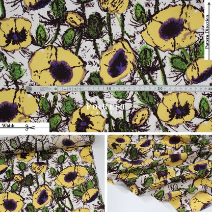 Liberty of London (Cotton Tana Lawn Fabric) - Poppy Junilee Green - FO:REST Fabric 布恩堂Liberty fabrictana lawnjapanese fabricykk zipper