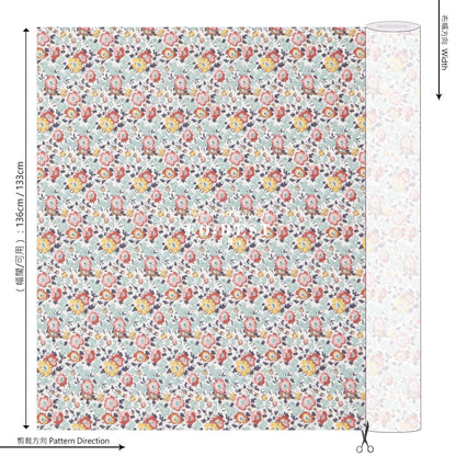 Liberty of London (Cotton Tana Lawn Fabric) - Poppy Poem C - FO:REST Fabric 布恩堂Liberty fabrictana lawnjapanese fabricykk zipper